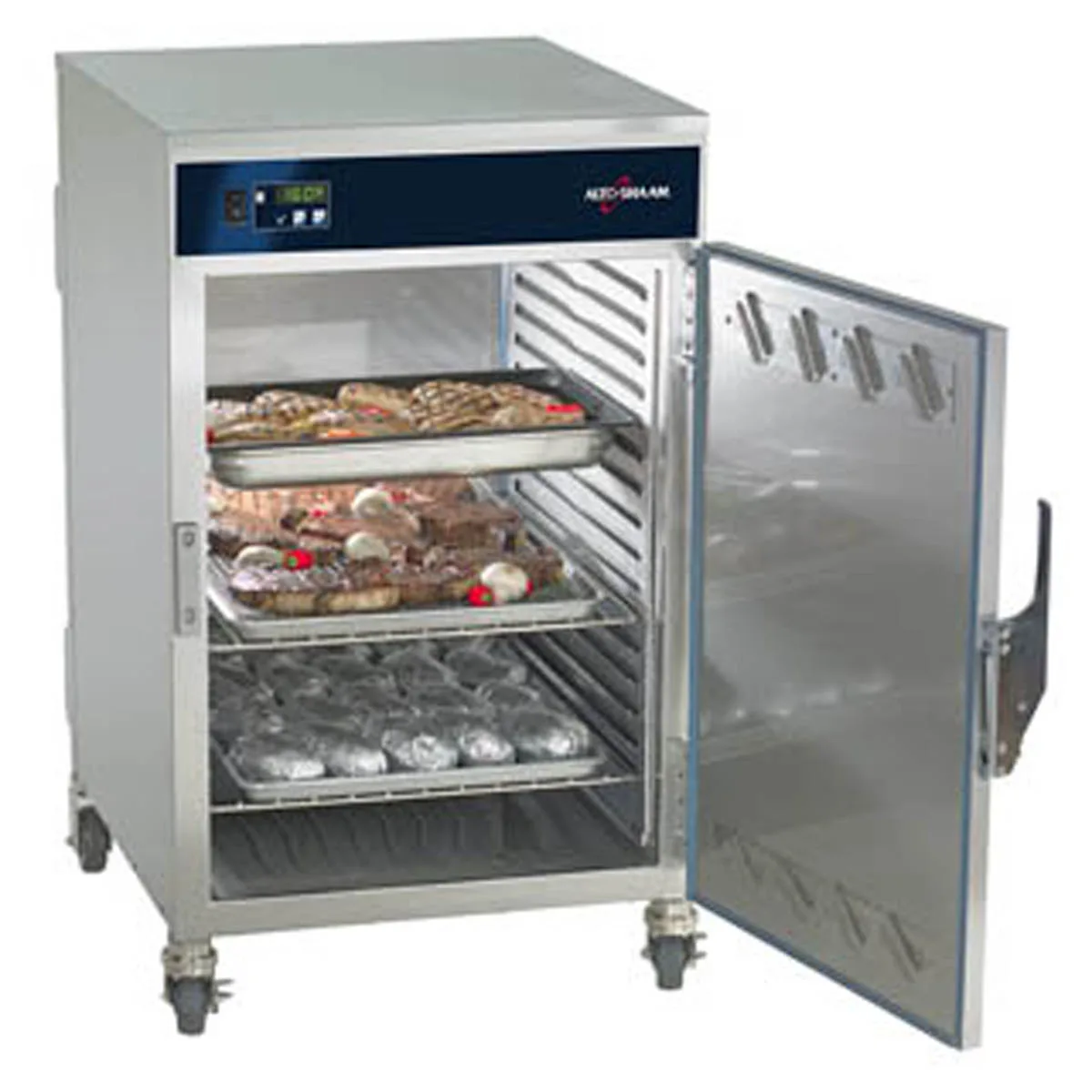 Alto-Shaam 1200-S 1-Section Heated Holding Cabinet, Solid Door, 8×12" or 4×18"×26" Pan Capacity, Stainless Steel