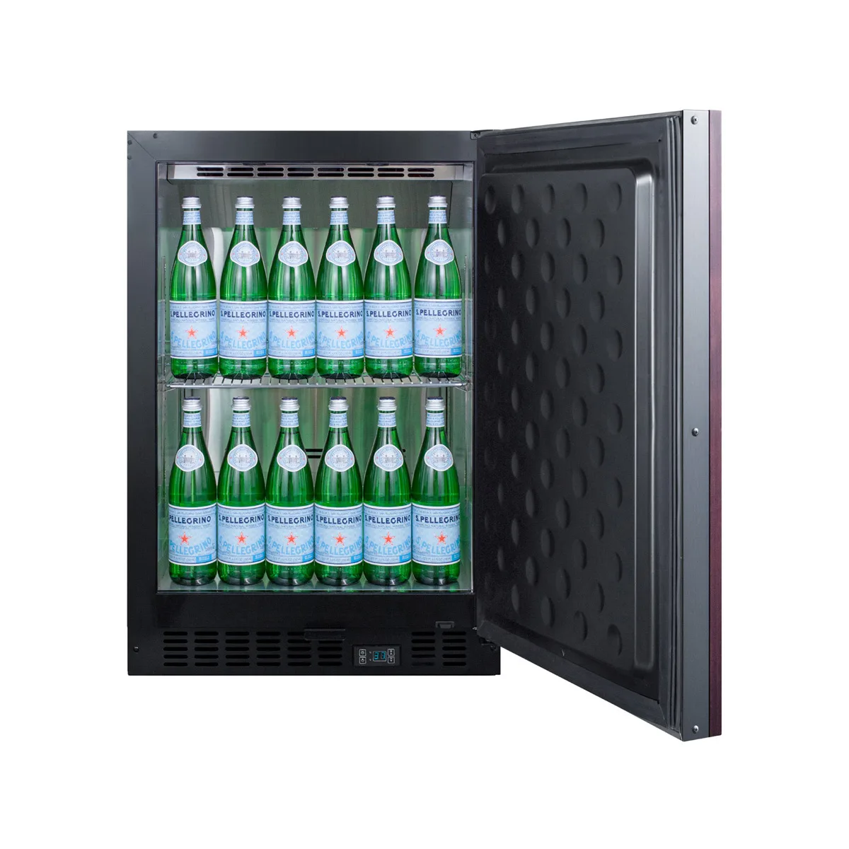Summit SCR610BLSDIF 24" Panel Ready Door Undercounter Refrigerator in Black, 5 cu. ft.
