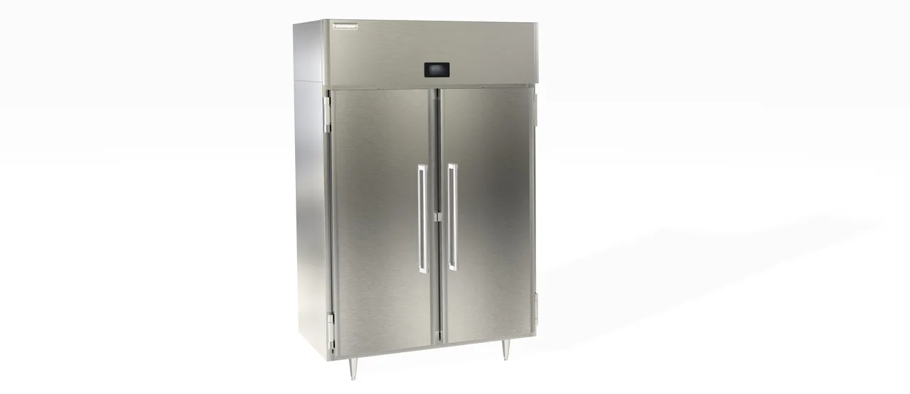 Delfield DSLH2-S 2-Section Reach-In Heated Holding Cabinet, 46.5 cu ft, 2 Solid Doors, Stainless Steel, 208-240V