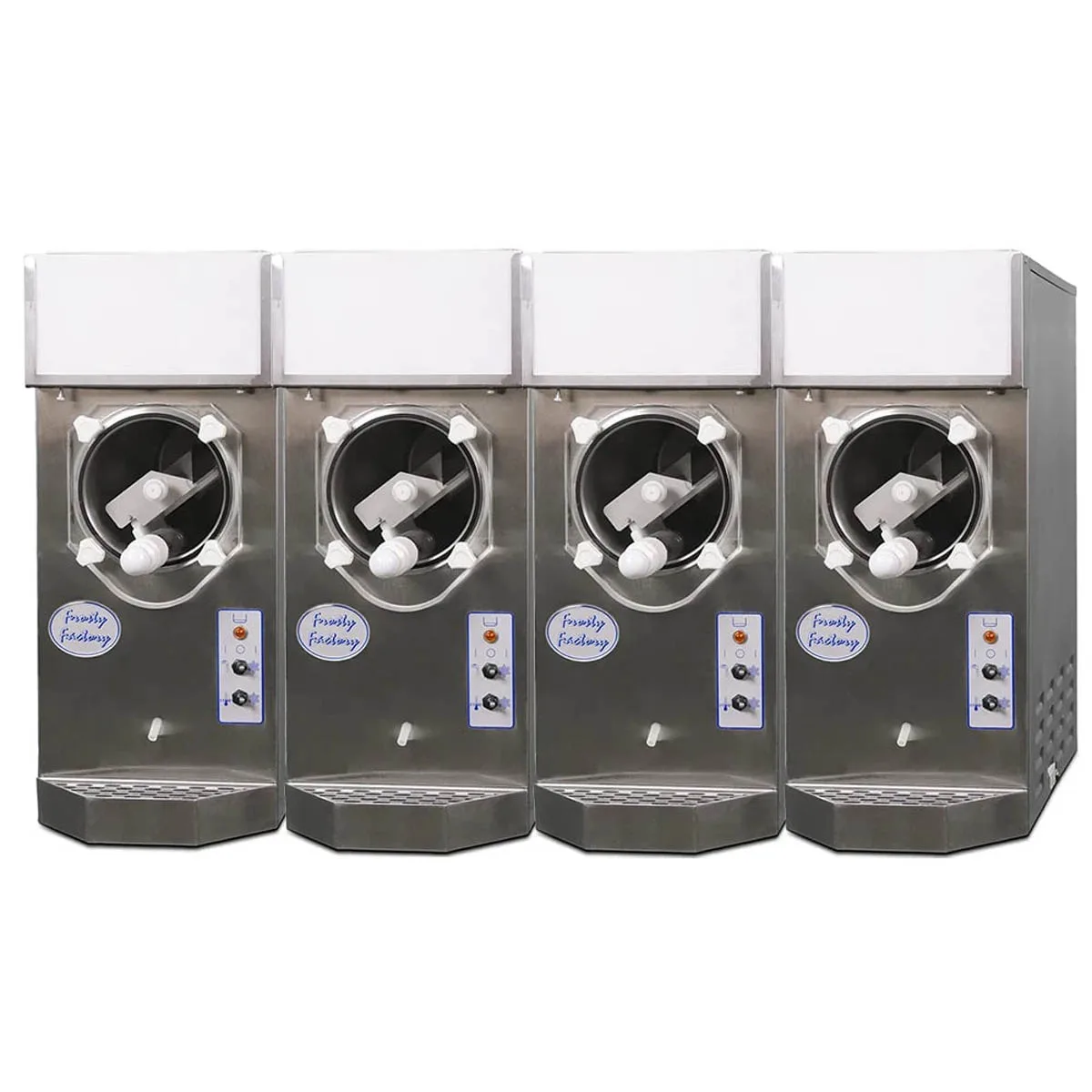 Frosty Factory 115R 4/1 Cylinder Type Frozen Drink Machine,Remote w/(4) 12qt. Hopper (4 Disp/1 Cond)