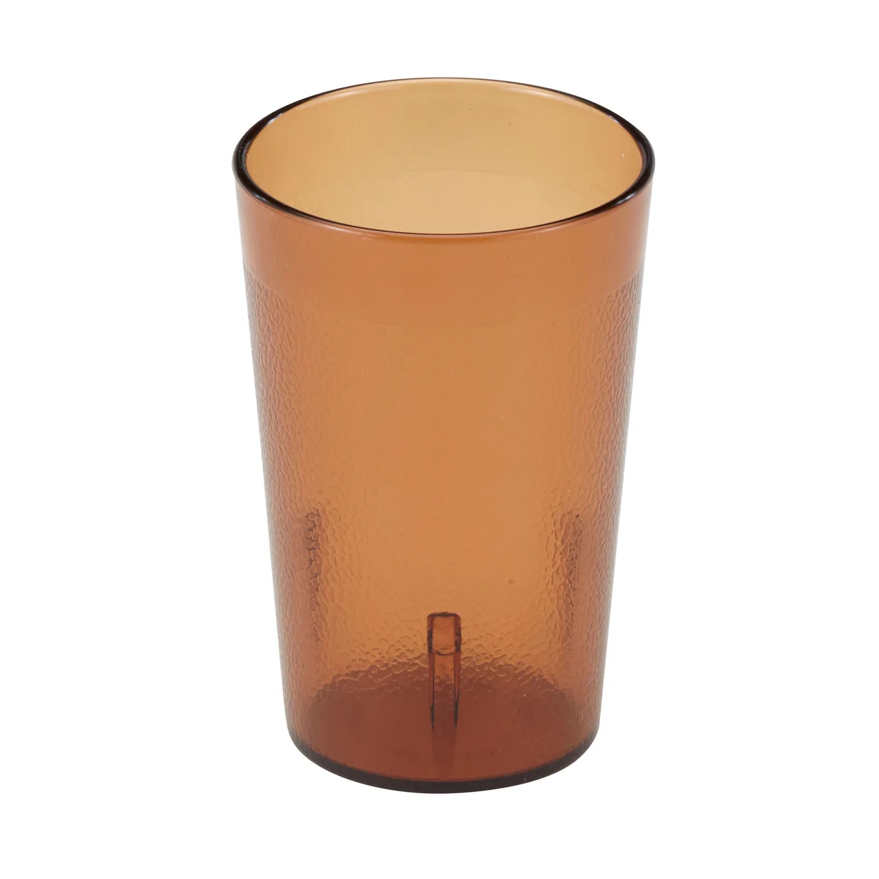Cambro 800P153 - 7.8oz Amber SAN Tumbler, 2‑5/8" Dia, Textured Finish, Sani‑Rim, USA - 72/Case
