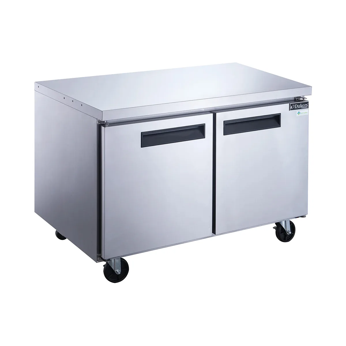 Dukers Appliance Co DUC60R 60" 2-Doors Undercounter Refrigerator, Stainless Steel, 15.53 cu. ft.