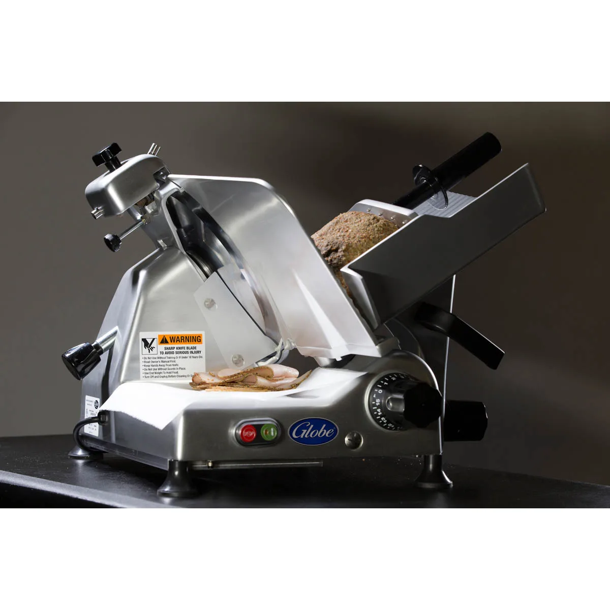 Globe G10 G-Series 10" Medium-Duty Manual Meat Slicer, Belt-Driven, 1/3 HP