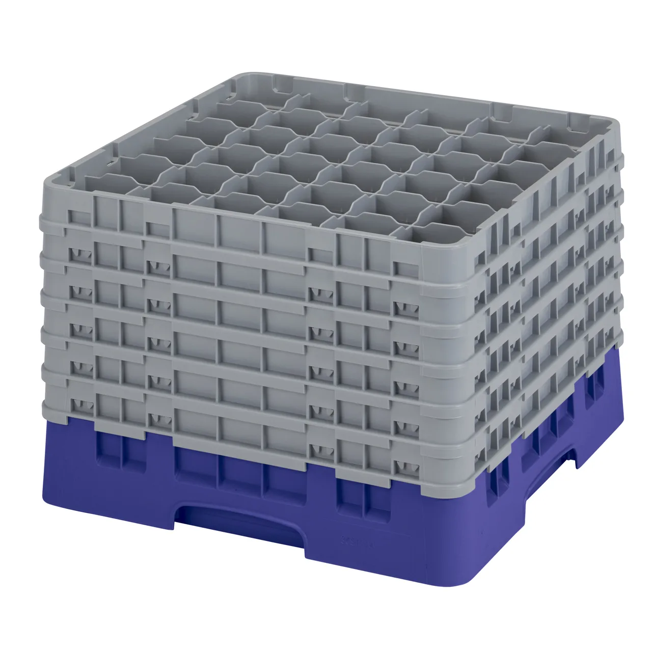 Cambro 36S1214186 Camrack Glass Rack, Navy Blue, Full Size, 36 Compartments, 2-7/8" Max Dia, 12-5/8" Max Height
