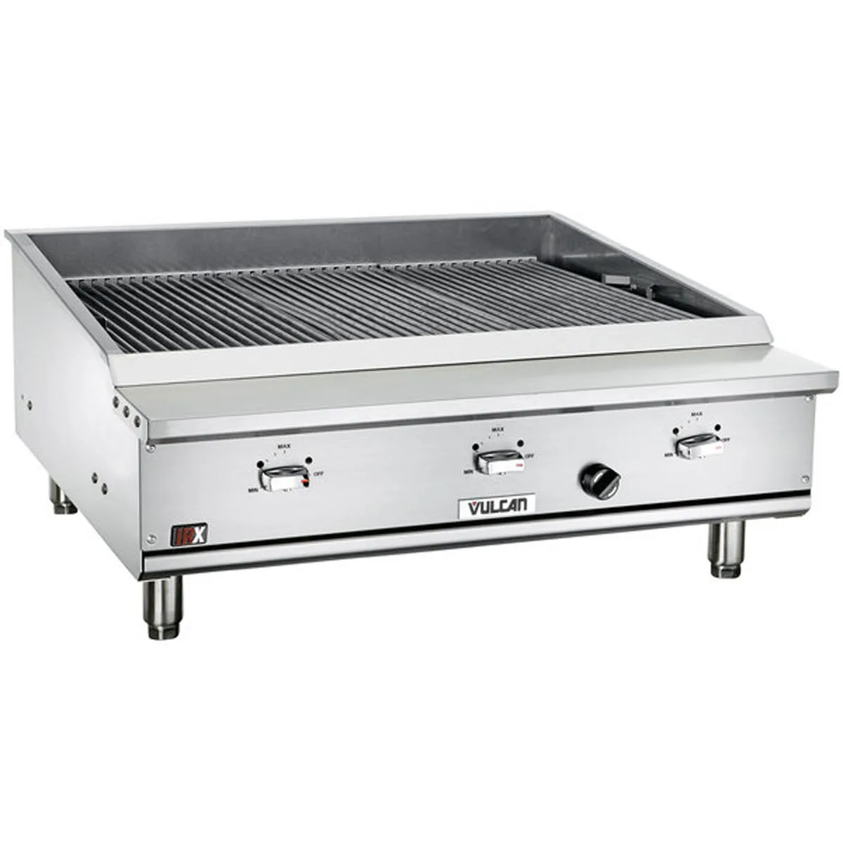 Vulcan VTEC36 36" Countertop Gas Infrared Charbroiler w/ (3) Burners, 66.000 BTU