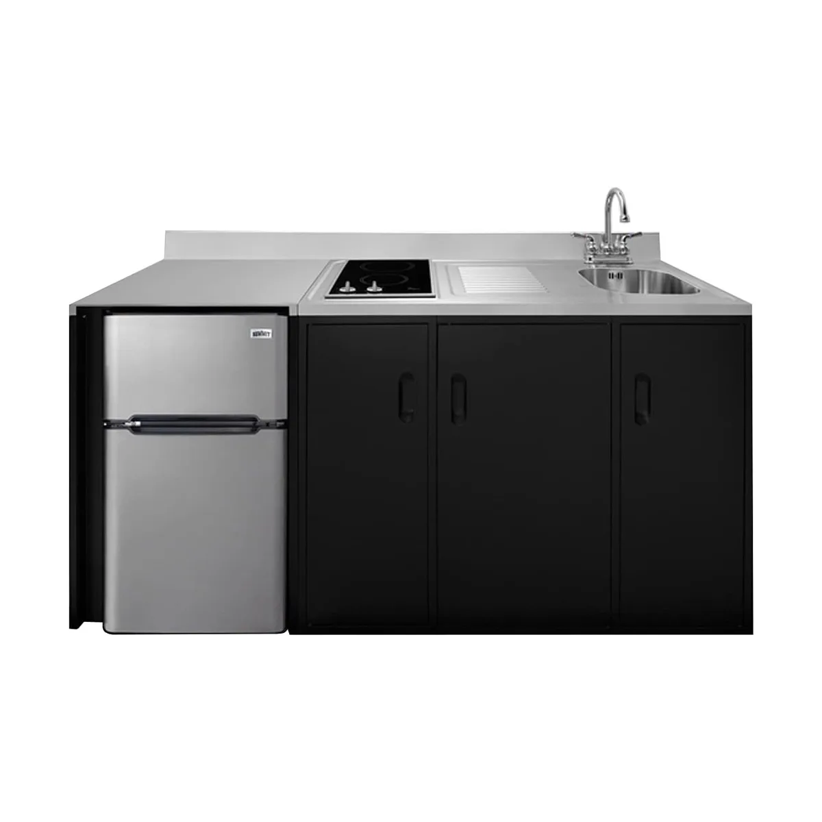 Summit CK72ADASINKR All-In-One Kitchenette, 71.75"W X 23.75"D X 34"H