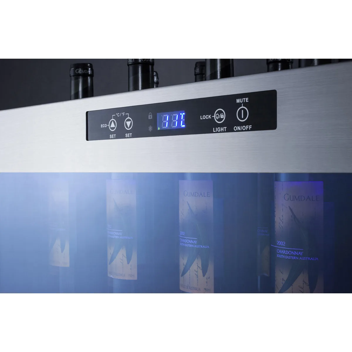 Summit STC12 36" Glass Door Countertop Wine Refrigerator, Single Temperature, 12 Bottles