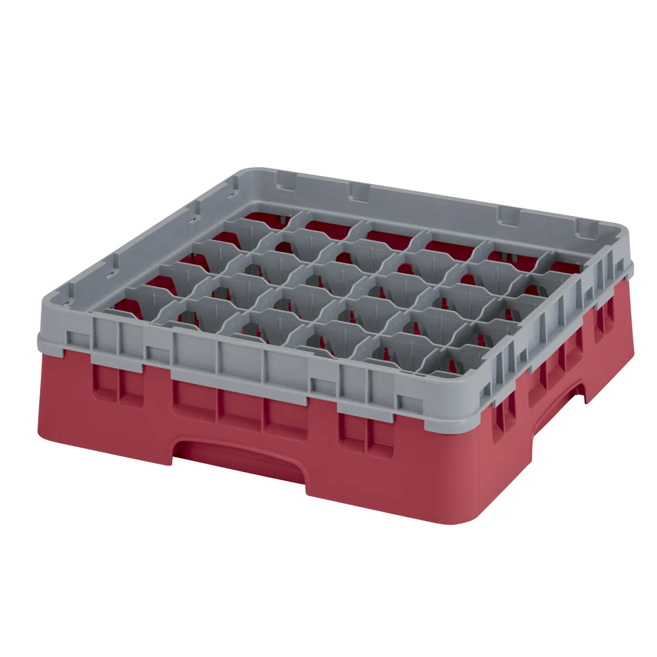 Cambro 36S318416 Camrack Glass Rack, Full Size, 19-3/4 x 19-3/4, 36 Compartments, Cranberry Red