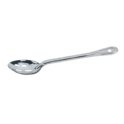 Omcan USA 80706 - 11" Stainless Steel Slotted Basting Spoon, Kitchen Hand Tool, Polished