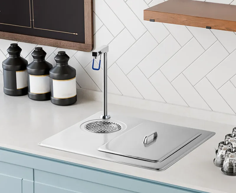 Delfield 204-P Drop-in Water Station with Ice Bin,45 lb Capacity/Pitcher Filler-Stainless Steel Top