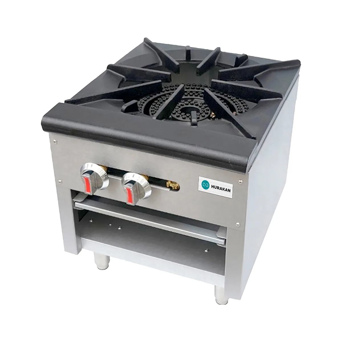 Hurakan HKN-XRFSG18-1 A/W 24" Countertop Gas Stock Pot Range w/ 1 Burner, 85.000 BTU