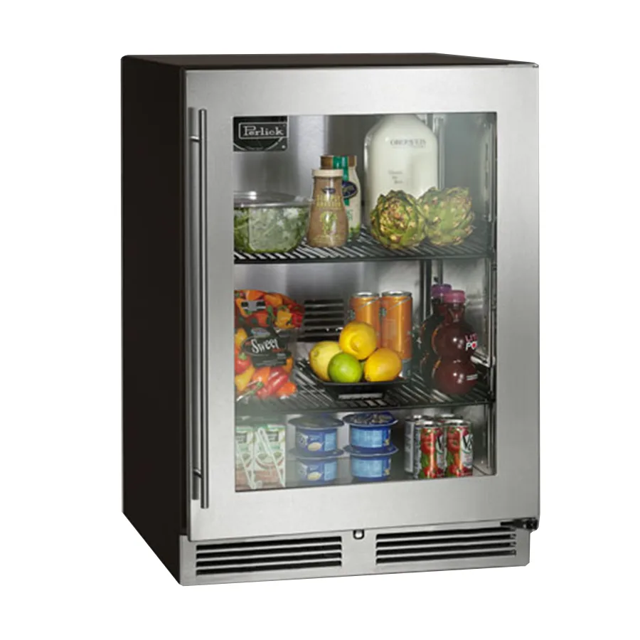Perlick HC24RS-SG-STK 23 7/8" Reach-in Undercounter Refrigerator, 1 Section