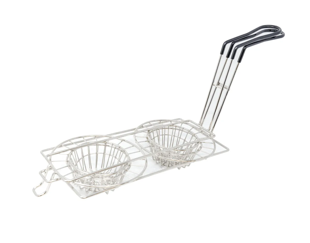 Omcan USA 47359 - 8" Double Taco Cup Fry Basket, Tortilla Warmer, Stainless Steel