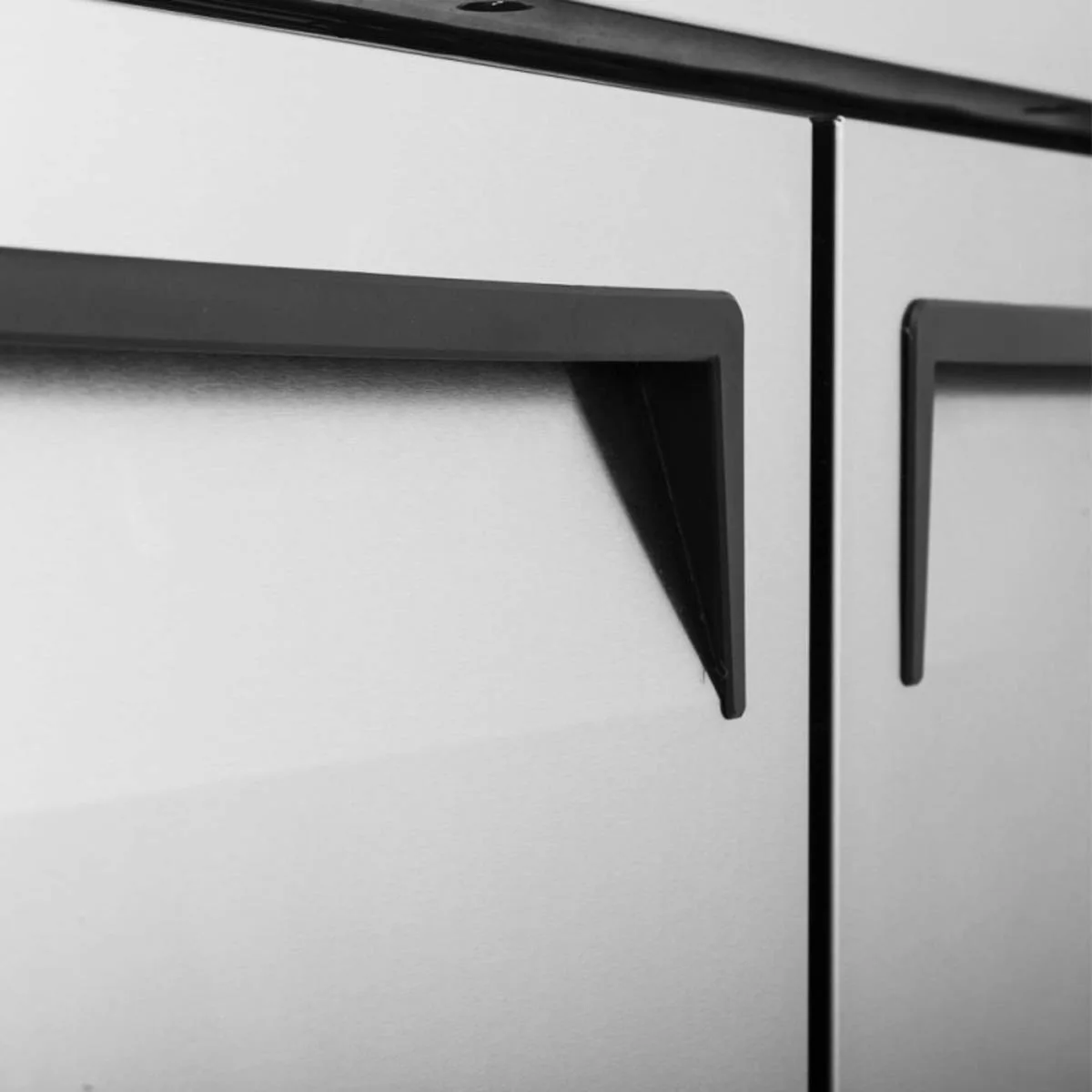 Turbo Air JURF-48-N 47" 2-Door Undercounter Refrigerator Freezer, Front Breathing, R 4.48 - F 4.96 cu. ft. - Dual Temp