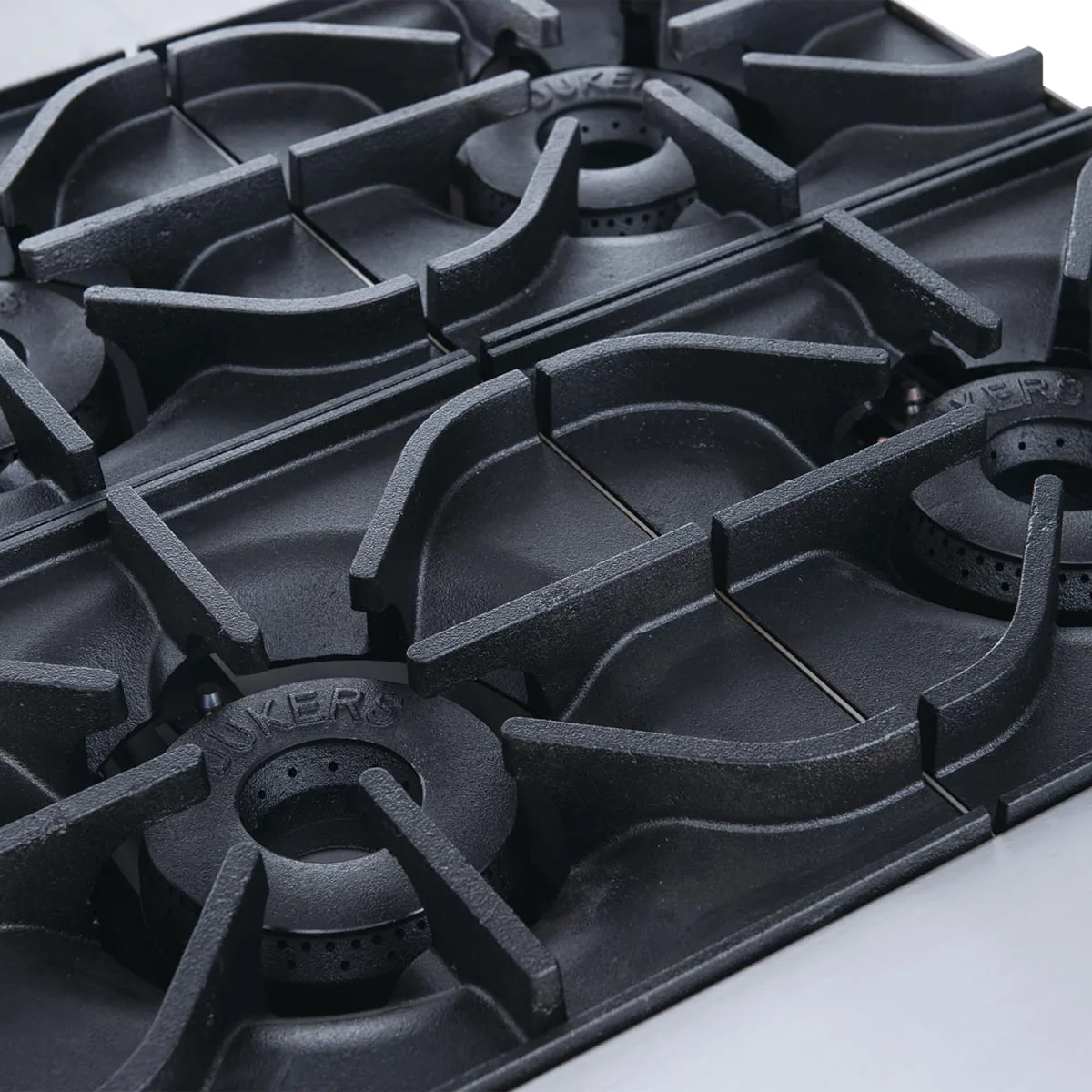 Dukers DCHPB36 36" Gas Hotplate w/ (6) Burners & Manual Controls, Convertible