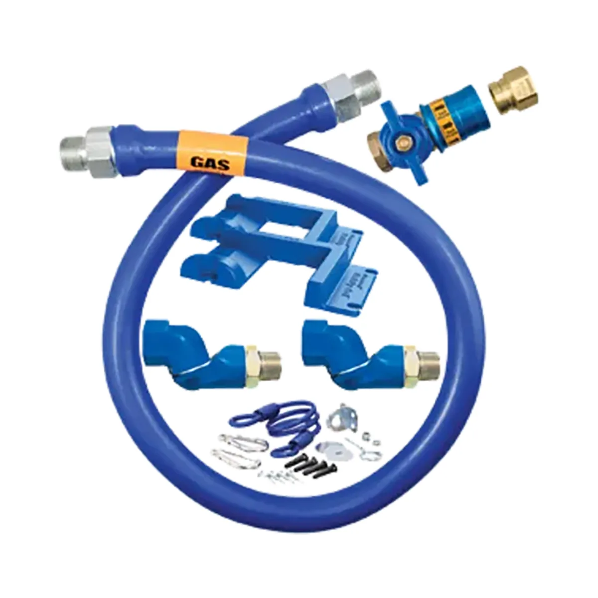 Dormont 16100KITCF2S72PS Deluxe Safety Quik 72" Gas Connector Kit, Two Elbows, Safety Set, 1" Dia