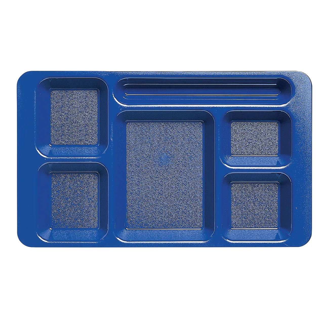 Cambro 1596CW186 - 6 Compartment Tray, 9" x 15", Navy Blue Poly, Dishwasher Safe, NSF, EcoSafe