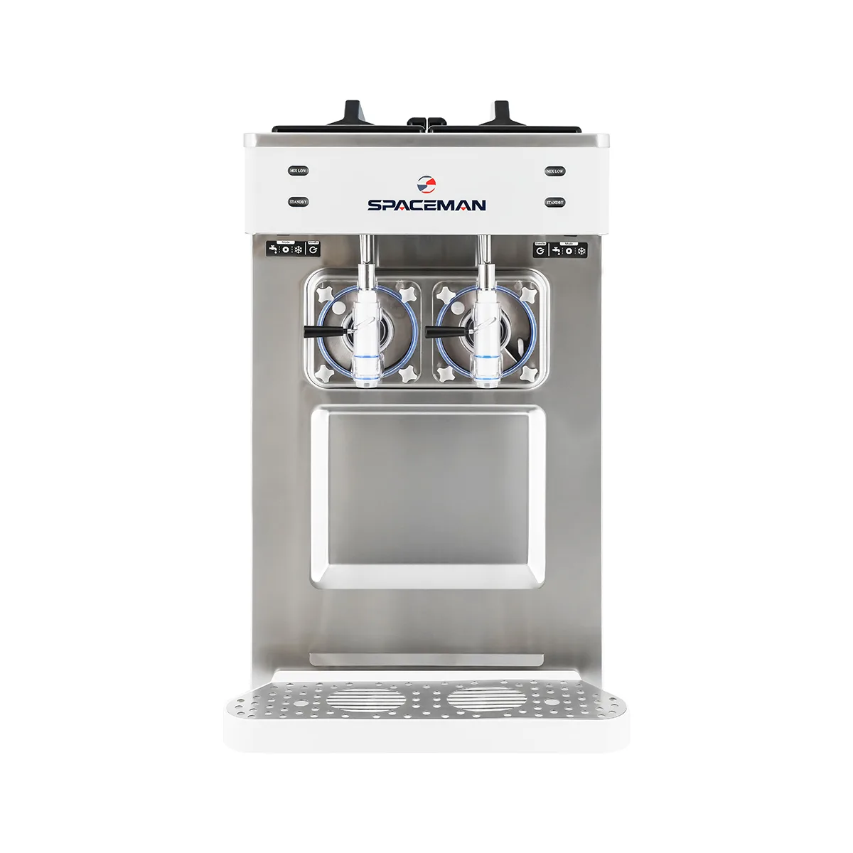 Spaceman 6695-C Cylinder Type Frozen Beverage Machine, Air Cooled w/12qt. Hopper, 3-1/2hp - Double