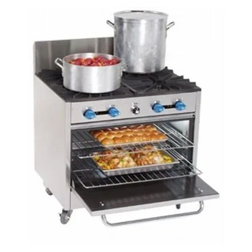 Comstock-Castle FK430 36" Commercial Gas Range w/ (4) Open Burners, (1) Standard Oven, 190.000 BTU