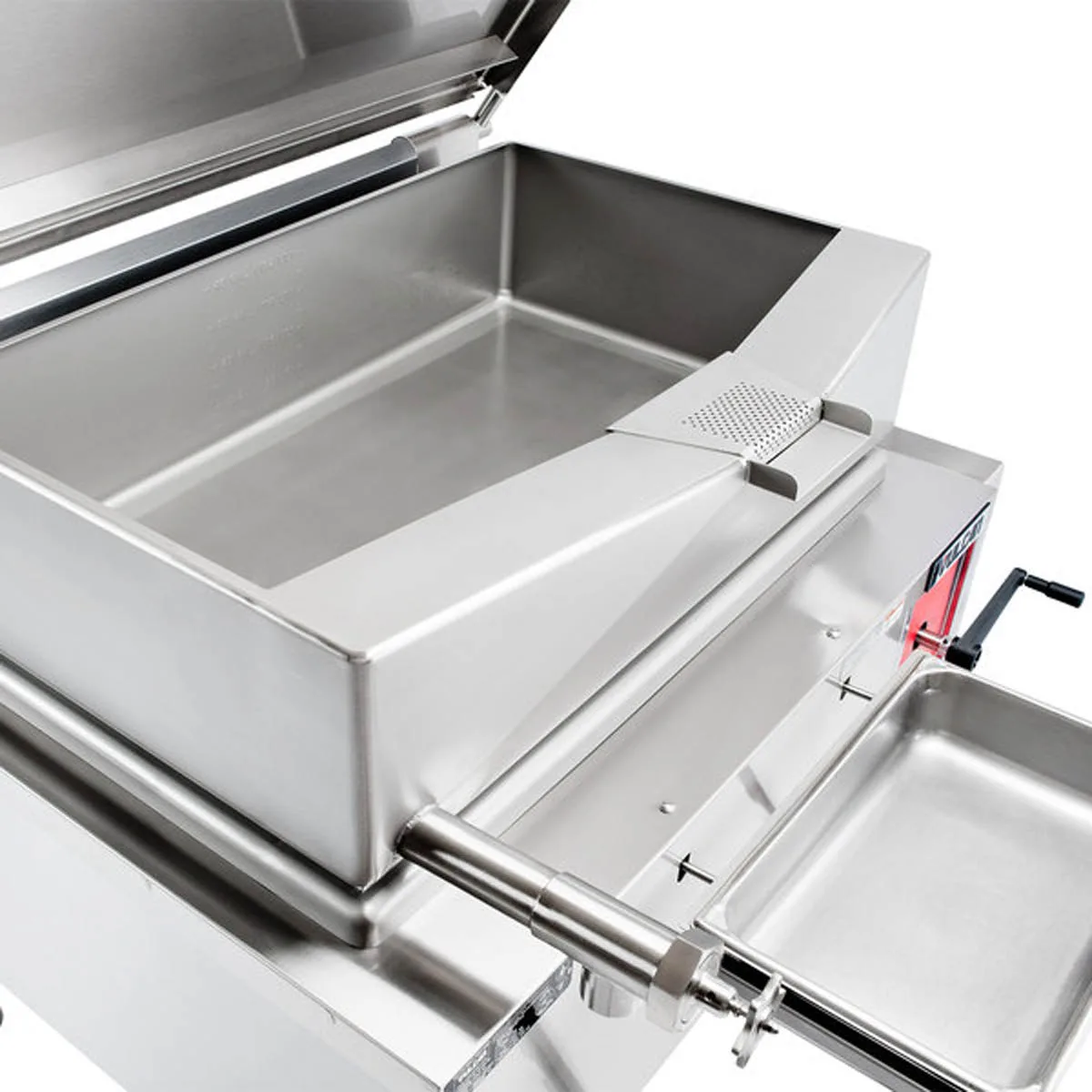 Vulcan VG40 40 Gallon Gas Manual Tilt Braising Pan/Tilt Skillet, Open Frame Base, 120.000 BTU