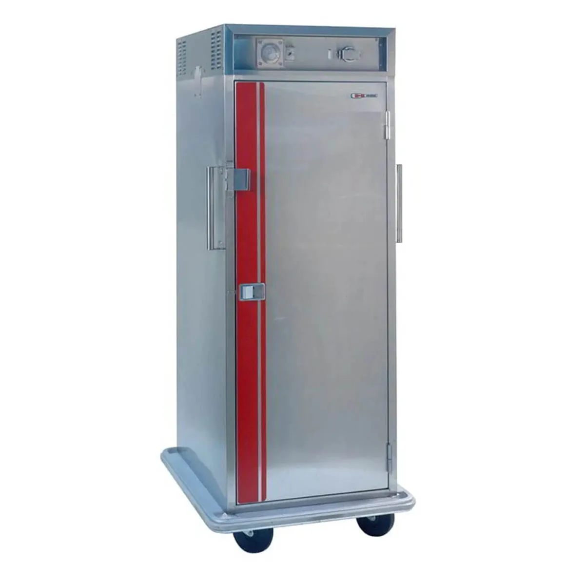 Carter-Hoffmann PH1840 1-Section Heated Holding Cabinet, 73-78" Height, Stainless Steel, Solid Door, Mobile