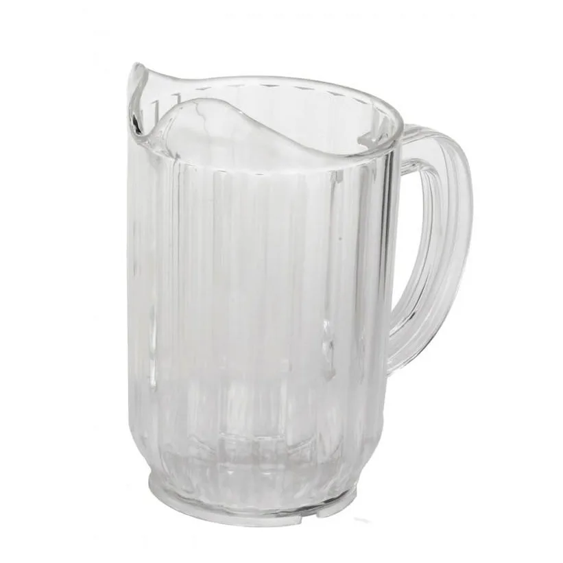 Omcan USA 80083 Water Pitcher, 32 Oz Clear Polycarbonate Plastic, With Handle, NSF -