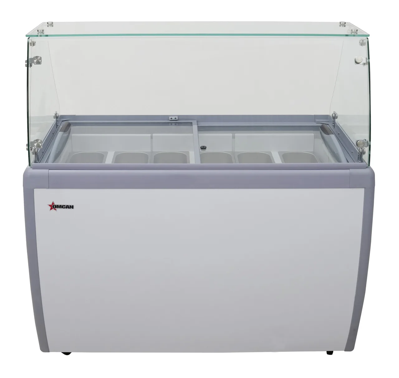 Omcan USA 47743 (FR-CN-0009) 50" Gelato Dipping Cabinet w/ Sneeze Guard