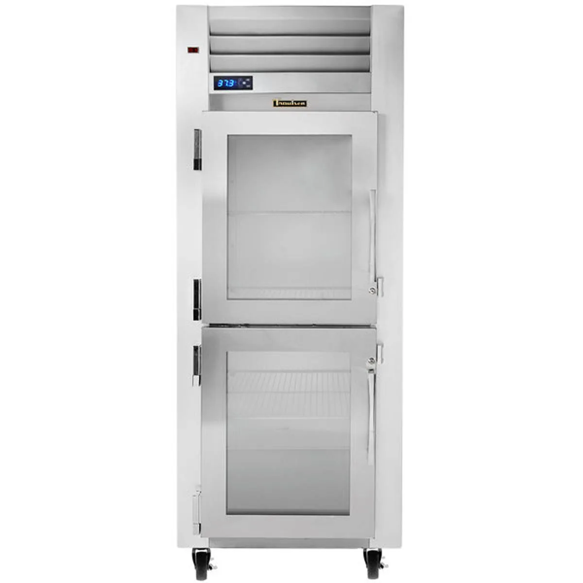 Traulsen G11001 30" 1-Section Reach-In Refrigerator w/ 2 Glass Left Hinged Half-Doors, Top Mount, 23.67 cu. ft.