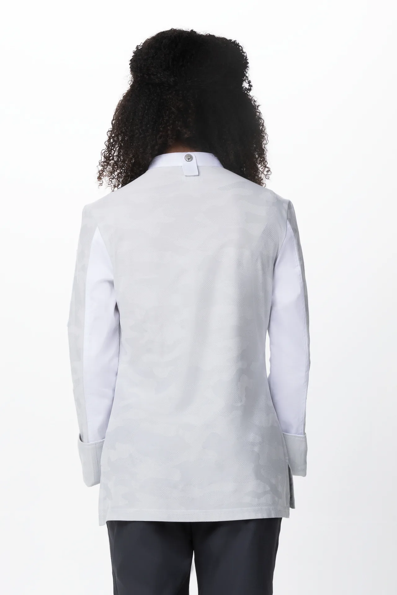 Chef Works CBN01W-WHT-S Women’s Mojave Chef Coat, Double‑Breasted, White, Size S, Polyester/Cotton Body