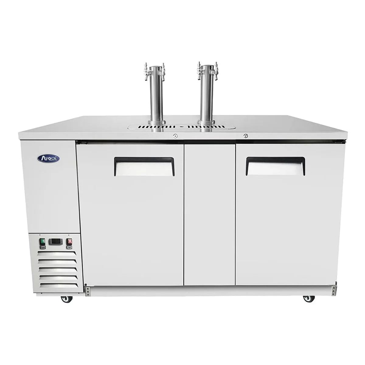 Atosa USA MKC68GR 68" 2 Towers Draft Beer Cooler Dispenser, 21.5 cu. ft.
