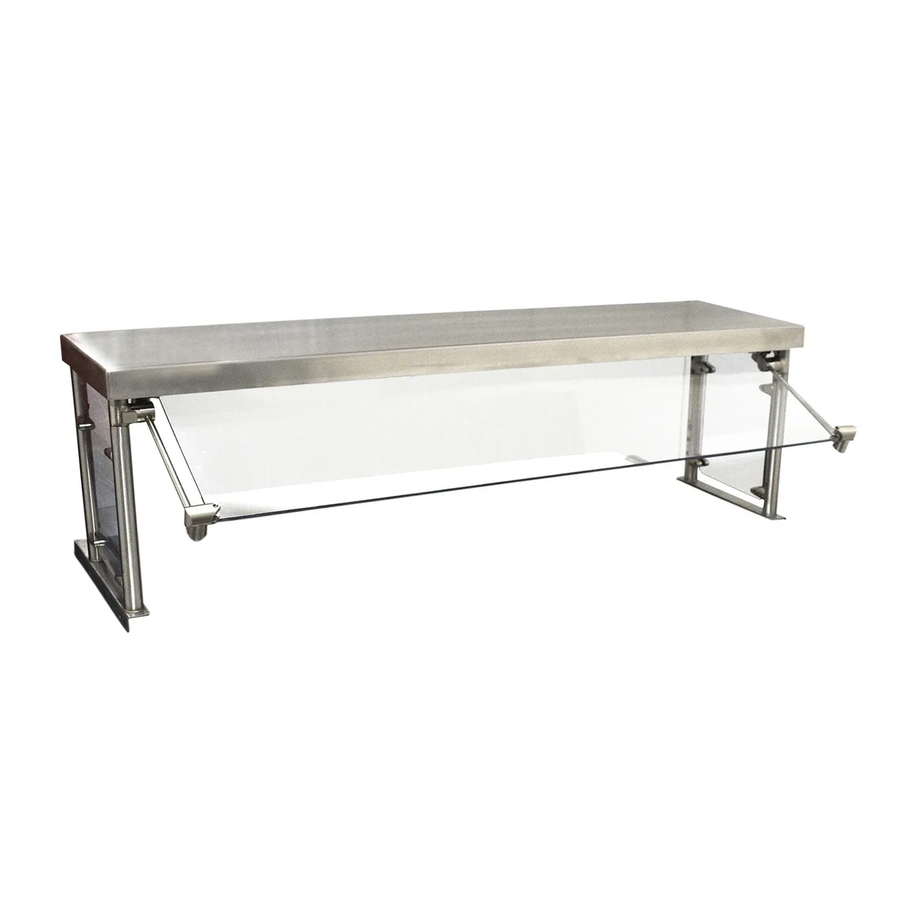 BK Resources SG-MUS-48 Multi-Use Adjustable Sneeze Guard with Shelf