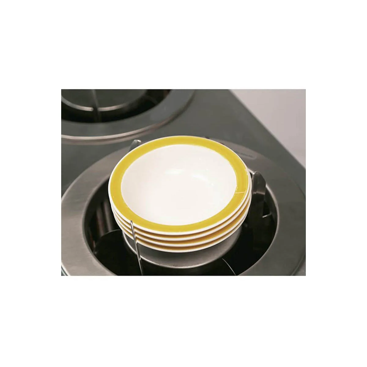 Lakeside 919 Mobile Enclosed 4-Stack Dish Dispenser w/ 7.5" Dia. Dish Size, Heated