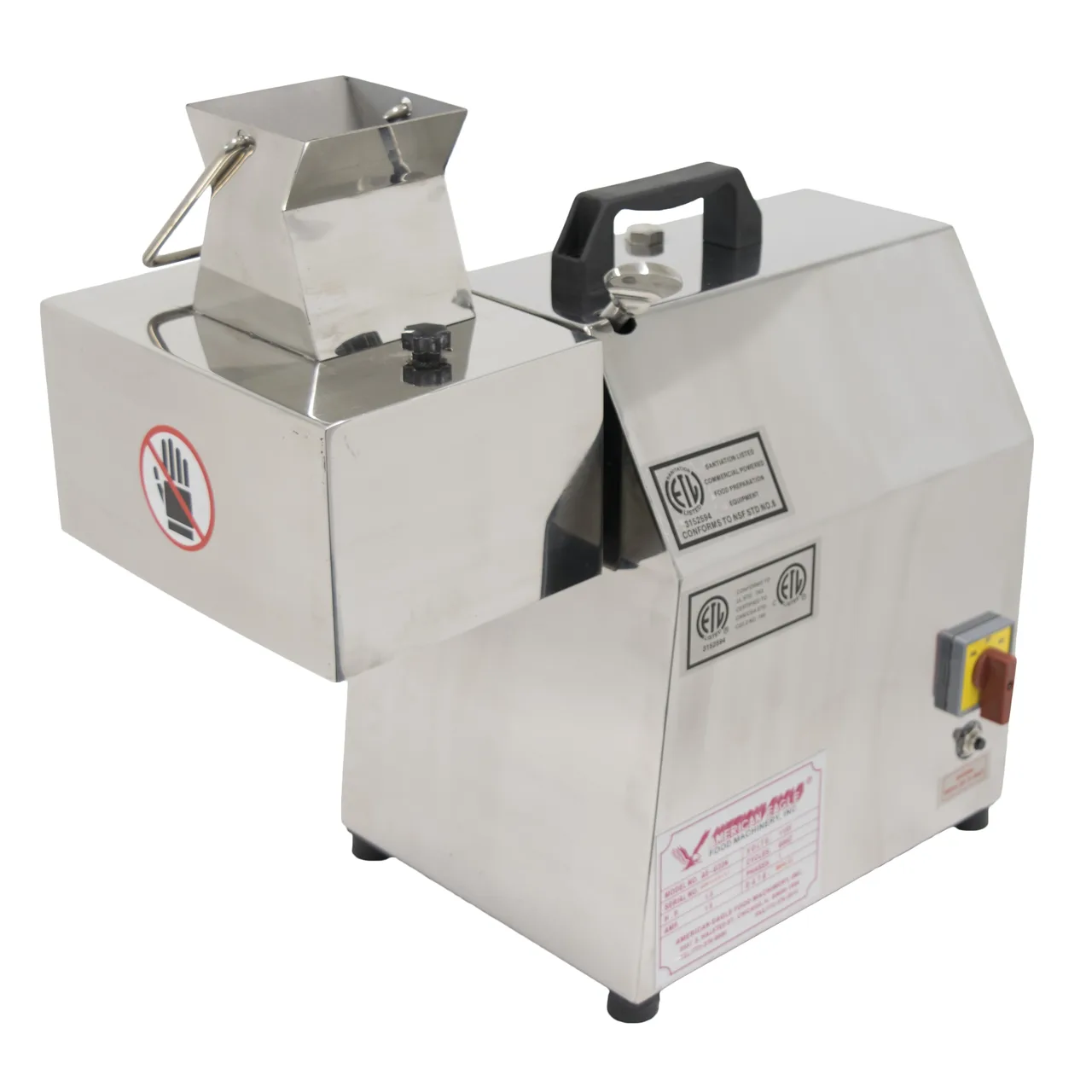 American Eagle AE-MC22N-3/4 Countertop Electric Meat Cutter Kit, 1.5 HP, 170 RPM, 3/4" Strips, Stainless Blades, #12 Hub, 115V 16A