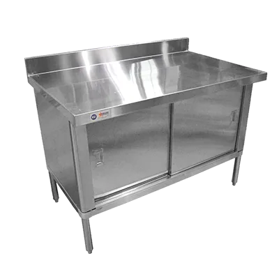 Omcan USA 28643 Cabinet Base Sliding Doors Work Table
