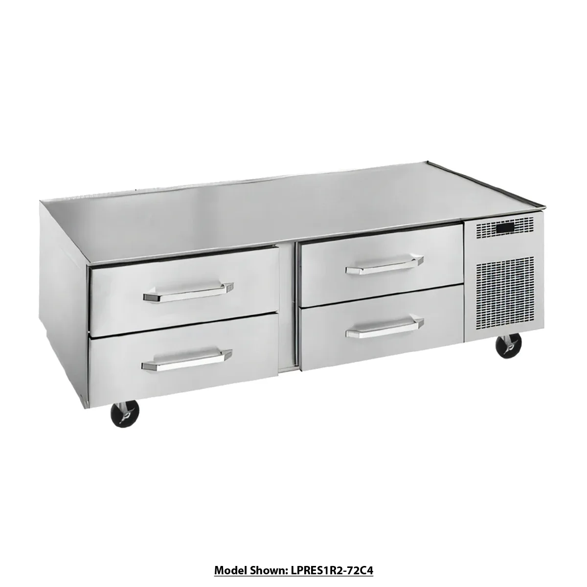 Randell LPRES1R1-48C4 48" 2 Drawers Refrigerated Chef Base w/ Marine Edge, Self-Contained