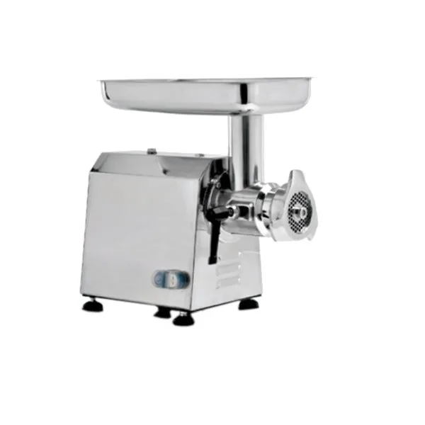 AMPTO MCC22E Countertop Electric Meat Grinder – 1.5 HP, 660 lb/hr, #22 Hub, 13”x8” Feed Pan, 1/4” Plate, Tray, 140 RPM