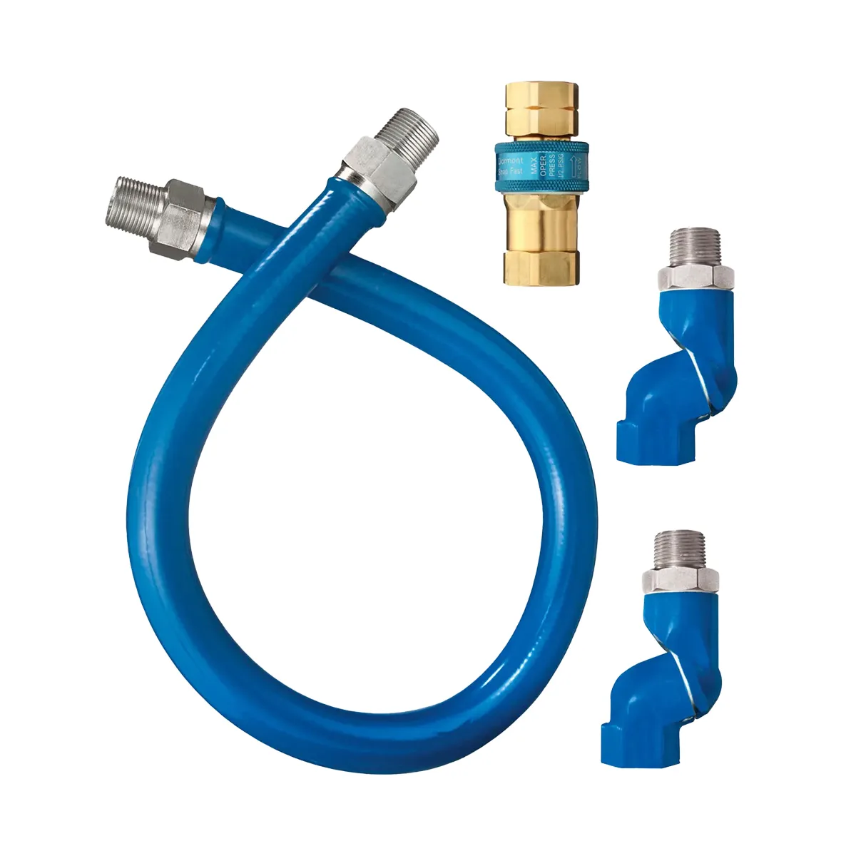 Dormont 1650BPQ2S24 SnapFast 24" Moveable Gas Connector Kit w/ Double Swivel MAX, 1/2" Dia