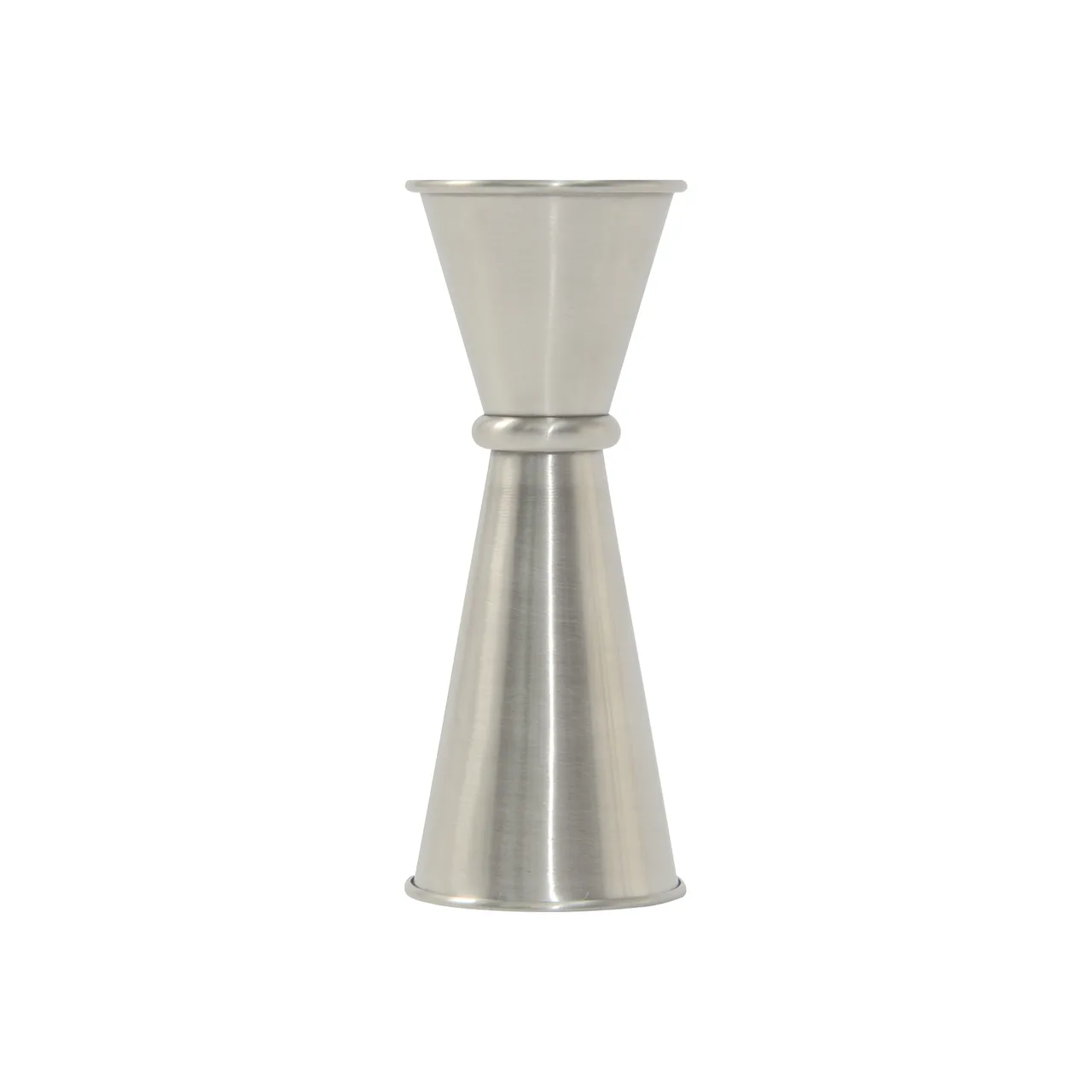 CAC China JGS1-1125 Japanese-Style Jigger, 1 oz. x 1-1/4 oz., Rolled Edge, Stainless Steel