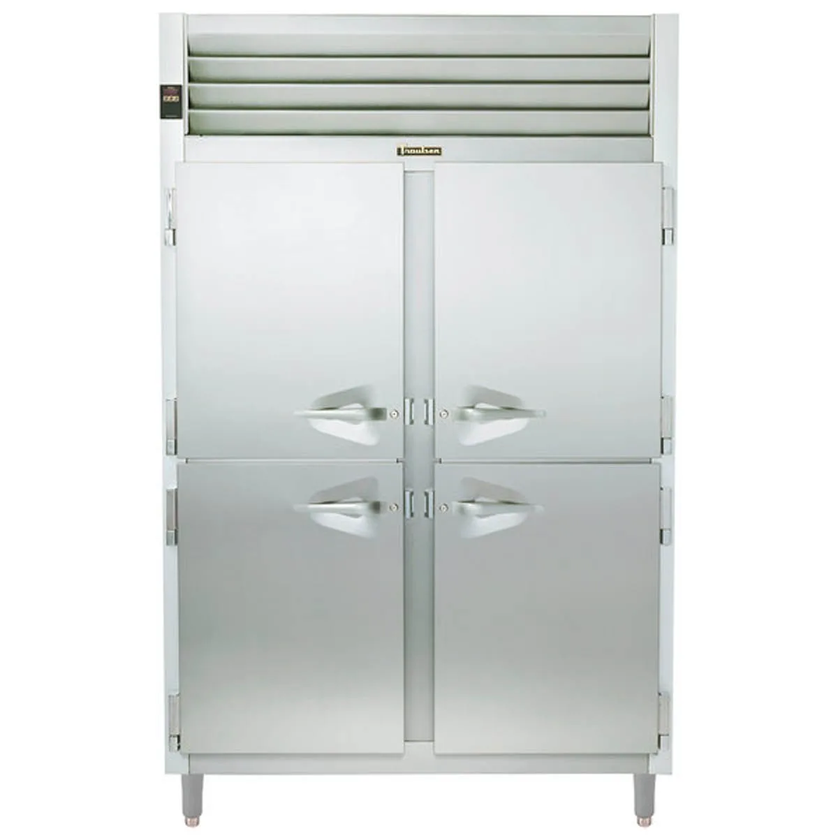 Traulsen AHT232WPUT-HHS 58" 2-Section Pass-Thru Refrigerator w/ 8 Half Solid Doors, Top Mount, 53.38 cu. ft.