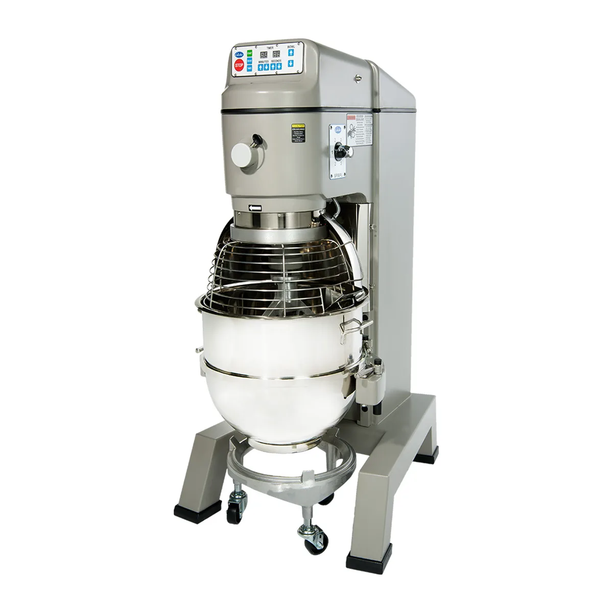 Globe SP80PL 80 qt Planetary Pizza Floor Mixer with Timer, 3 HP, 4-Speed, #12 Hub