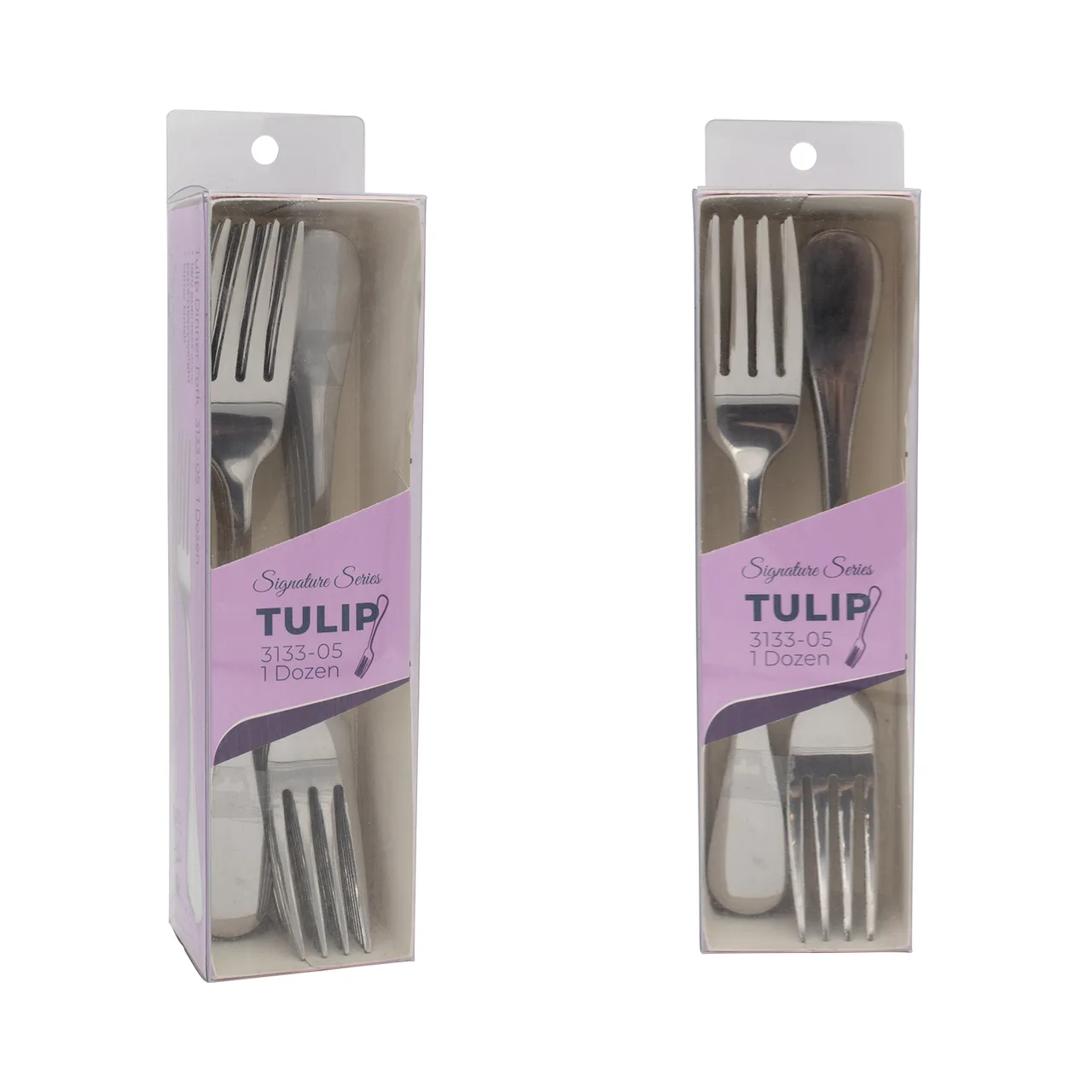 CAC China 3133-05 - Tulip CPK Dinner Fork, 7-1/4" Length, 18/0 Stainless Steel - 1 Dozen