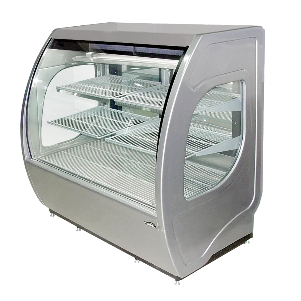 Howard-McCray ELITE-6-DC-HC-G 72" Curved Gray Refrigerated Deli Display Case