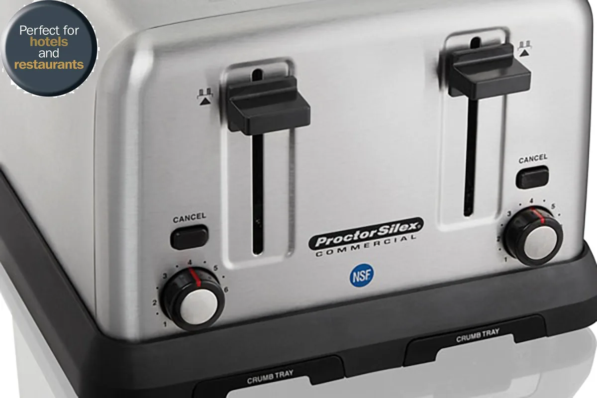 Hamilton Beach 24855 Proctor-Silex® Pop-Up Toaster, (4) Extra Wide Slots