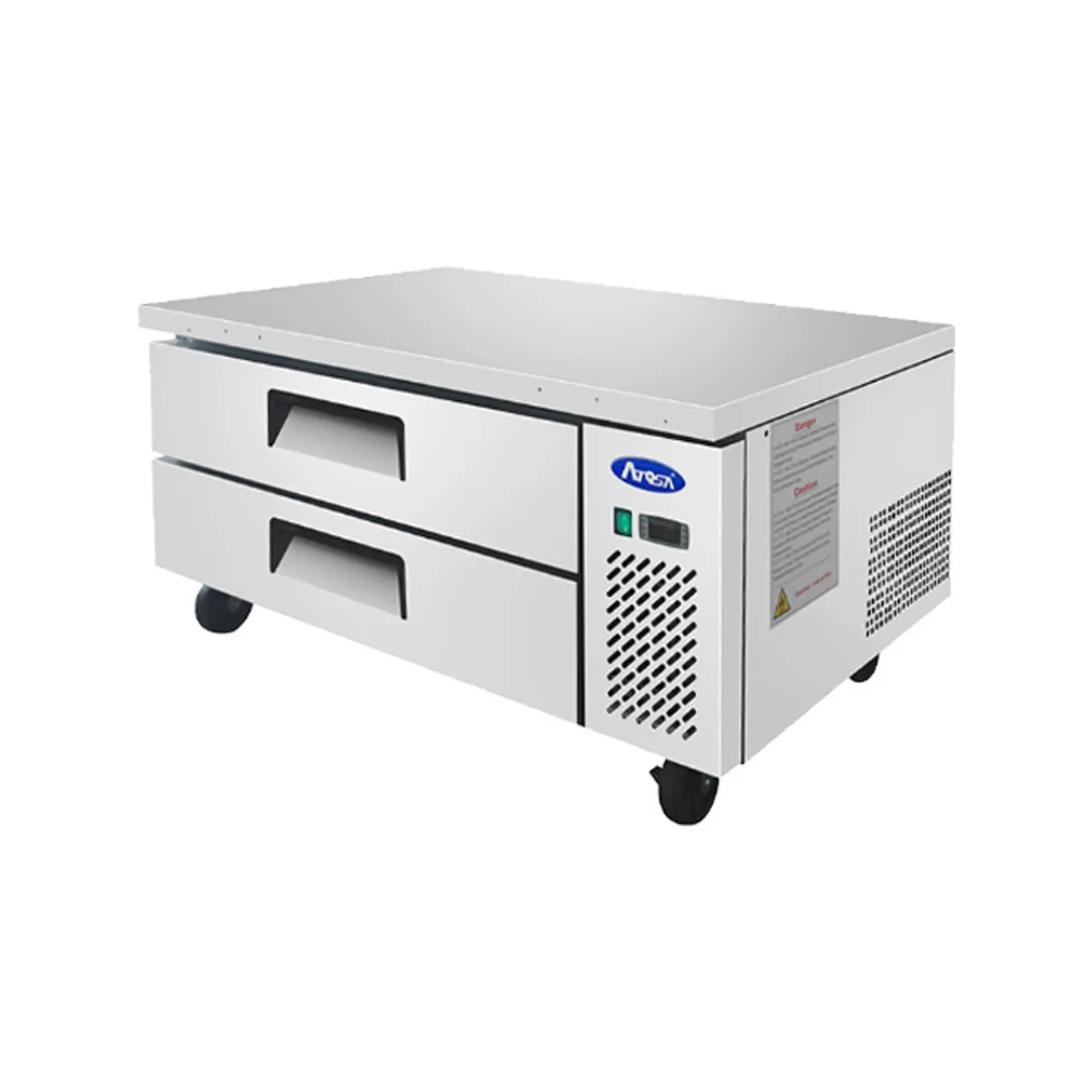 Atosa USA MGF8450GR 48" 2 Drawers Refrigerated Chef Base, Stainless Steel, 7.7 cu. ft.