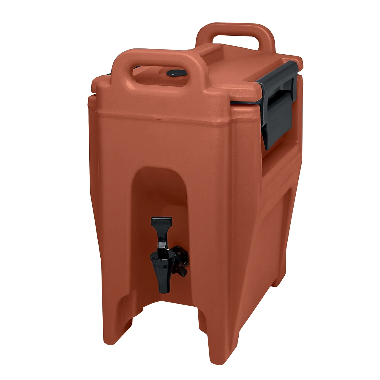 Cambro UC250402 Camtainer Beverage Dispenser, 2‑3/4‑Gal, Red Plastic, 11.75"W×16.75"D×19.75"H, NSF