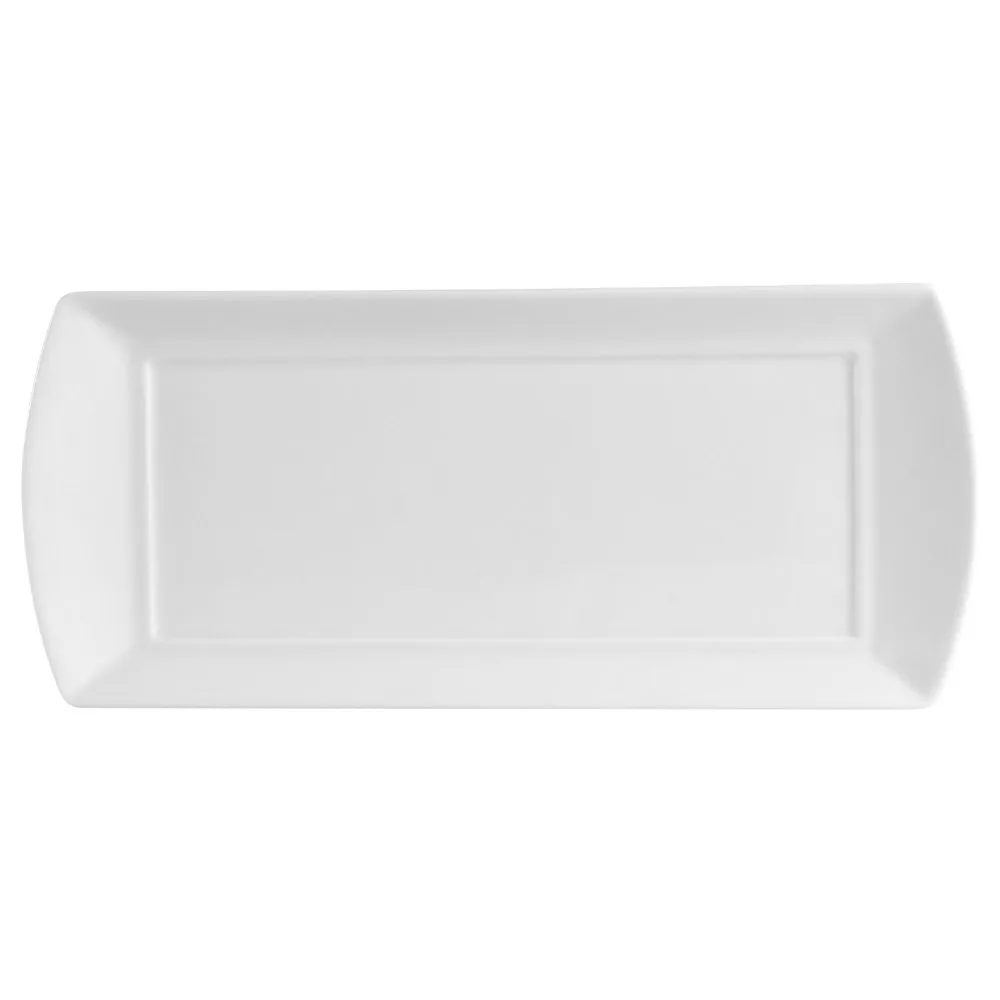 CACChina FDP-51 Paris-French Platter, 15-1/4" L x 6-3/4" W x 1" H Porcelain Bone White - Dozen