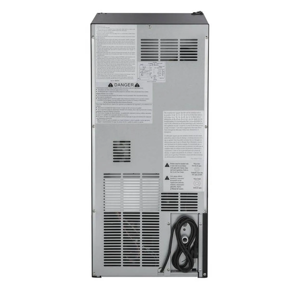 Maxx Ice MIM50 15" Air Cooled Full Cube 60 lb Undercounter Ice Machine with 25 lb Bin, Outdoor