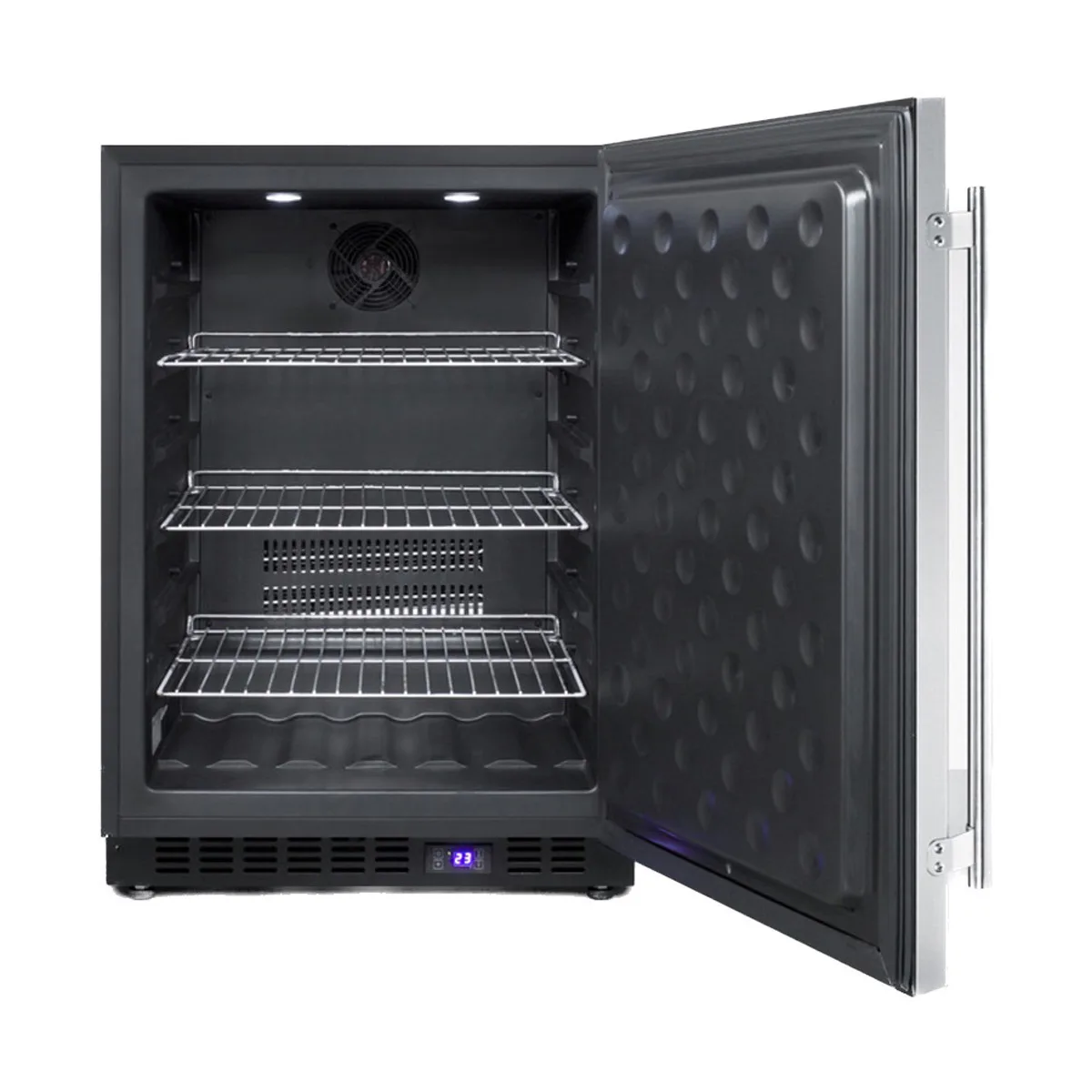 Summit SCFF53BCSS Built-in or Freestanding Undercounter Freezer, Stainless Steel, 4.7 cu. ft.