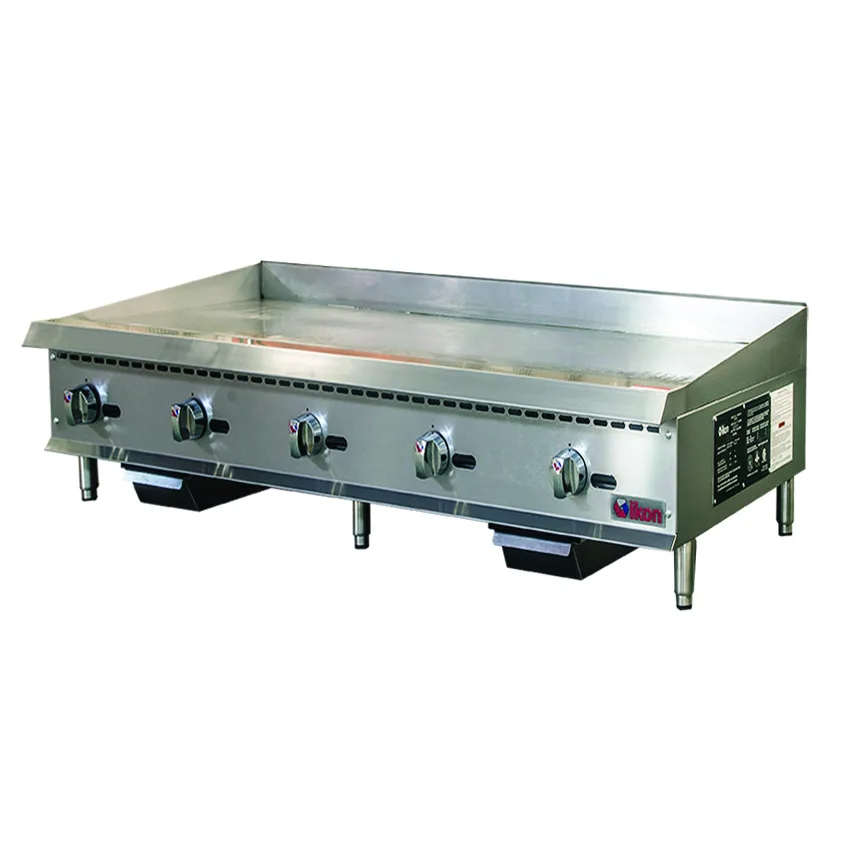 IKON IMG-60 60" Countertop Gas Griddle, Manual Control, 3/4" Steel Plate, 150.000 BTU