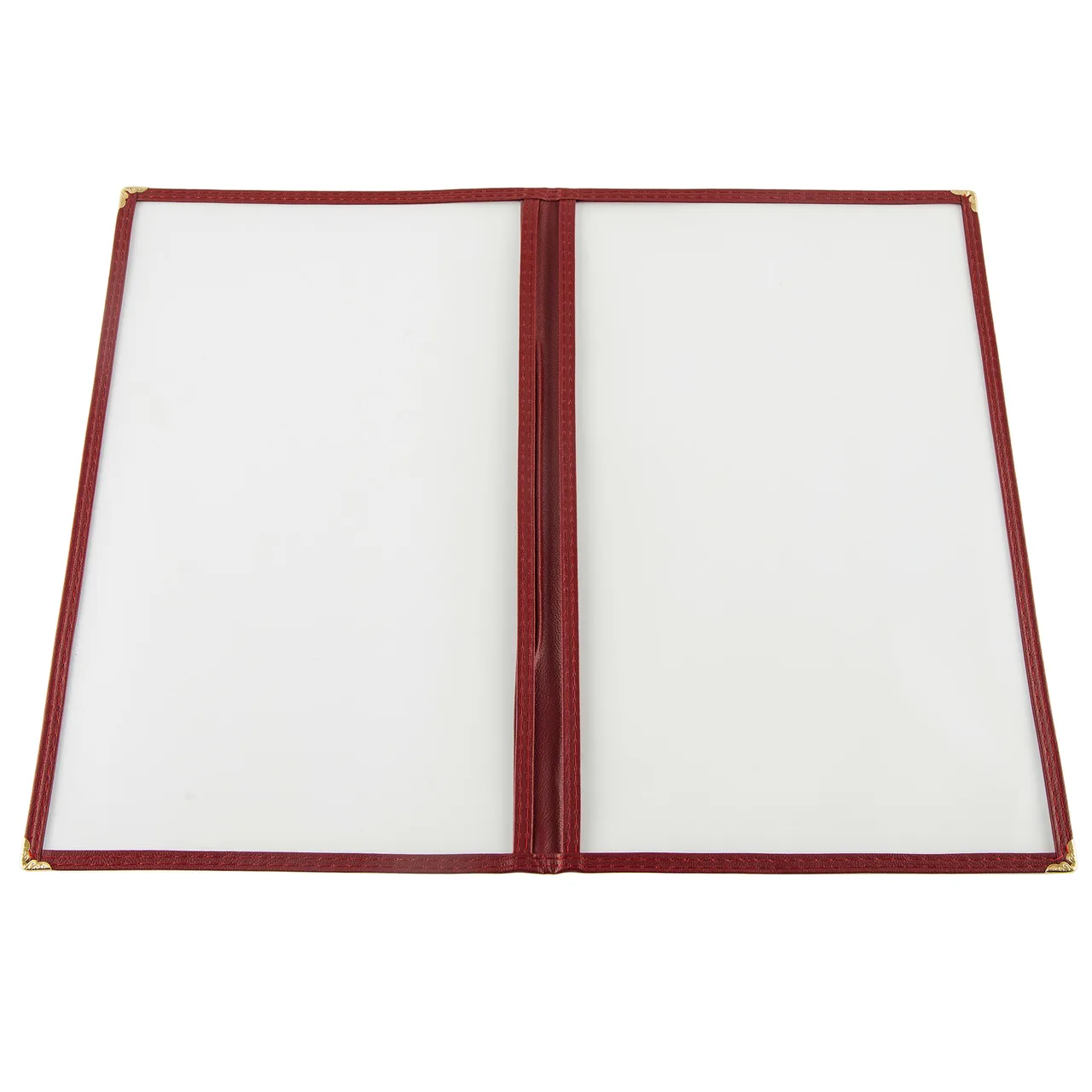 CAC China MCP2-914BY Menu Cover - 2‑Pocket Booklet, 8½" x 14", Double‑Sided View, Corners, Trim